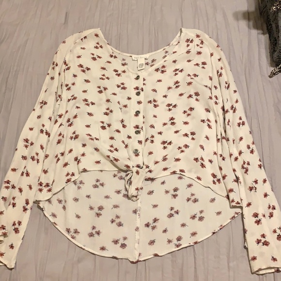Tillys long sleeve sheer blouse - Picture 1 of 1